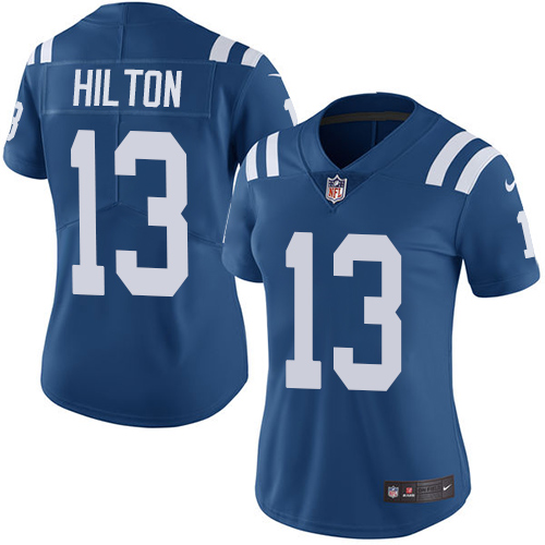 Indianapolis Colts #13 Limited T.Y. Hilton Royal Blue Nike NFL Home Women JerseyVapor Untouchable jerseys